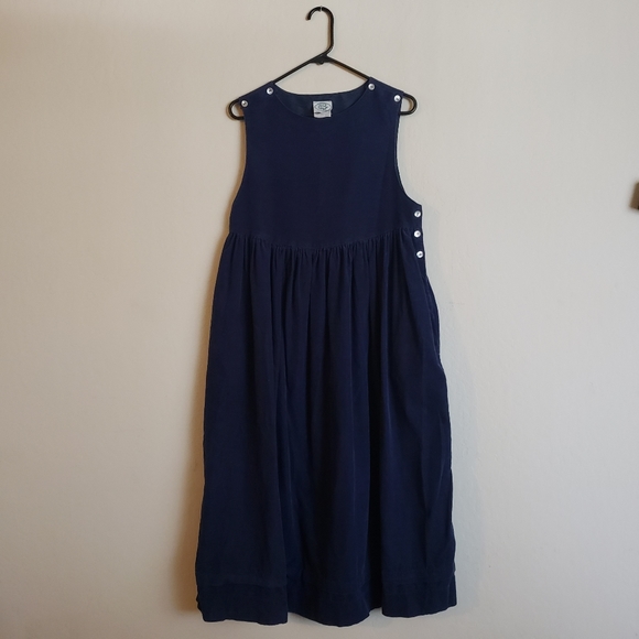 Laura Ashley Dresses & Skirts - Vintage 80's Laura Ashley Corduroy Jumper Dress